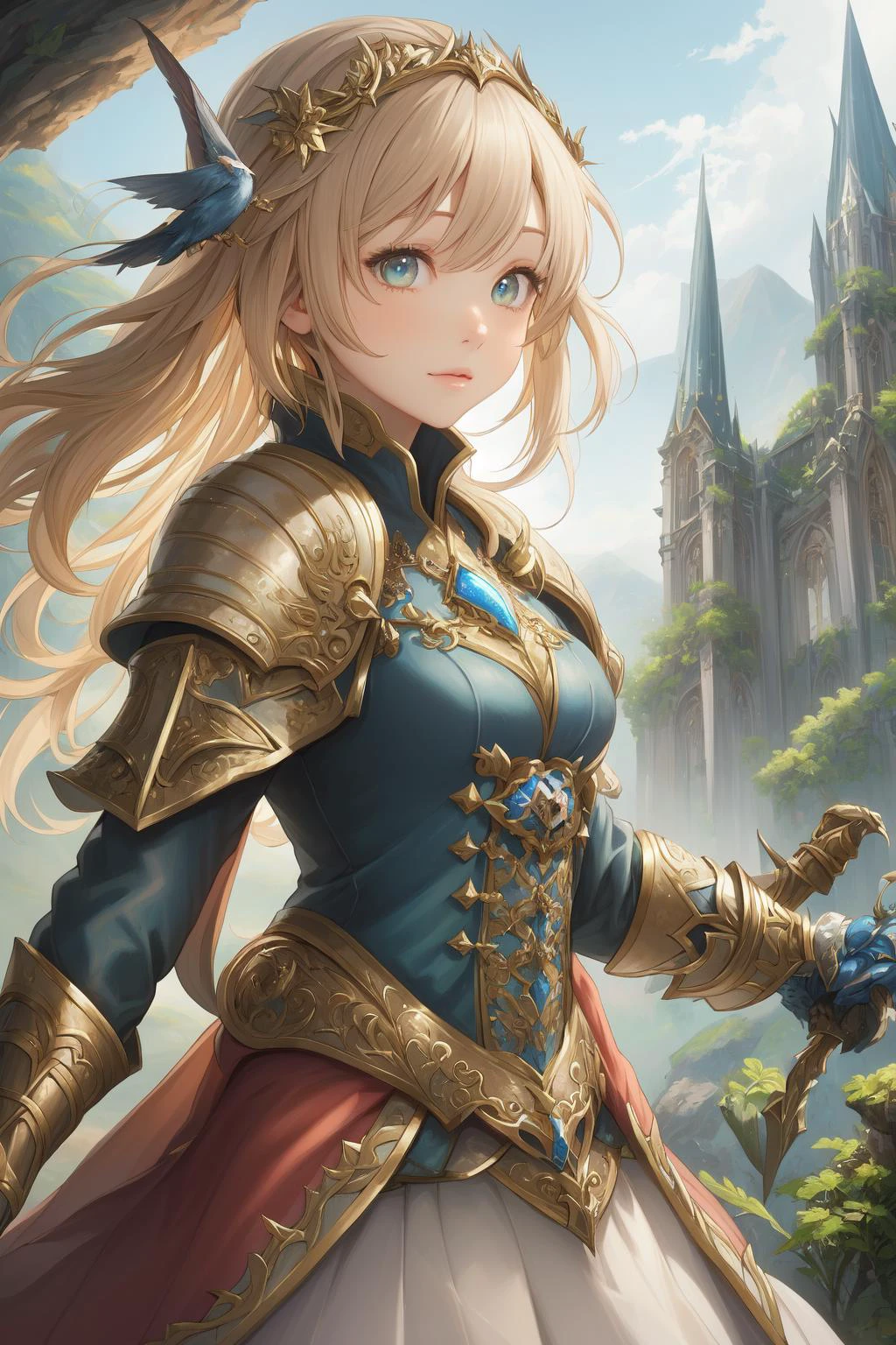 (masterpiece, best quality), absurdres,
1girl, solo, cute girl,
fantasy,