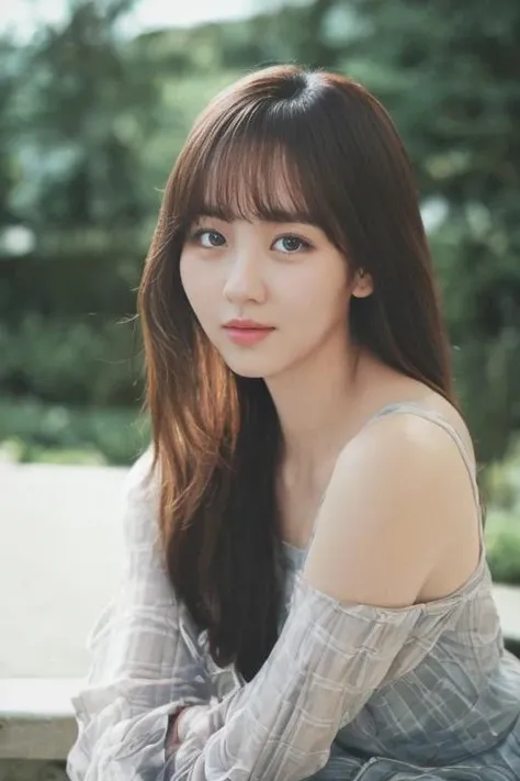 (8K, RAW photo, best quality, masterpiece:1.2), Fujifilm XT3, ultra high res, 8K UHD, HDR, dslr, professional photograph, (realistic, photorealistic:1.4), professional light, 1girl, (girl kimsohyun), eye focus, <lora:kimsohyun_SFW:.75>