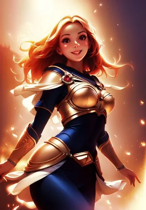 <lora:lux:0.8>, lux, smile,, (acclaimed, alluring, captivating, exciting, gorgeous, striking:1.3), charming, (trending on CGSociety, trending on pixiv, contest winner:1.3)