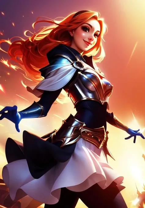 <lora:lux:0.8>, lux, smile,, (acclaimed, alluring, captivating, exciting, gorgeous, striking:1.3), charming, (trending on CGSociety, trending on pixiv, contest winner:1.3)