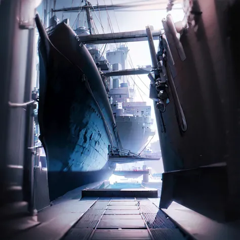 arknights_style, 1girl, solo
cargo ship,vessel, hull, bow, stern, superstructure, cargo holds, deck, bridge, navigation equipment,
<lora:arknights_style:1>