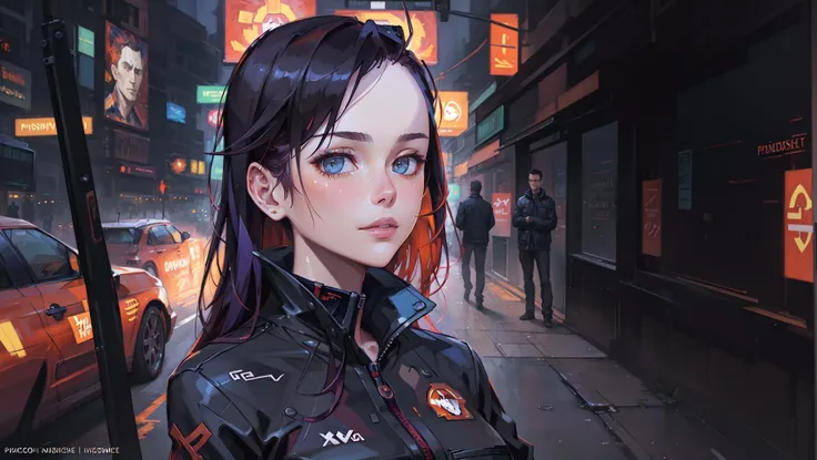 Masterpiece, (illustration:1.3), style by Style-Autumn by artists (Jeremy Lipking:0.8), (Joshua Middleton:0.8), (Andrew Atroshenko:0.8), (Bruce Timm:0.8), (Frank Cho:0.8). Sharp focus. intricate, high detail, night, city,  blacklight,  <lora:uv:0.7>,neon trim, neon lights, graffiti, full body,  cyberpunk,  <lora:Cyberpunk_helper:0.7>,maximalism,tattoo, multicolored hair, nude,, masterpiece, best quality, highly detailed, (8k), (4k), HDR, beautiful detailed girl, beautiful detailed face, beautiful detailed eyes, perfect shadow, masterpiece, best quality, perfect skin, shiny skin, perfect hands, perfect girl,
