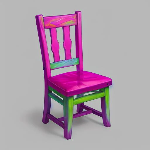 a chair, high quality, colorful, 8k, highly detailed