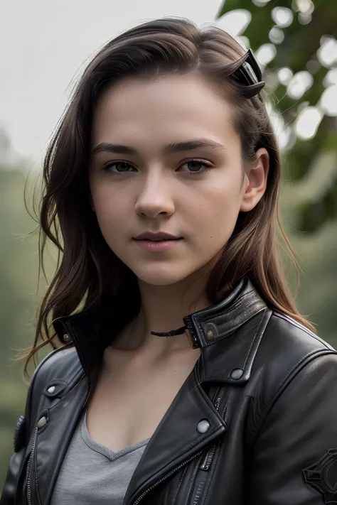 epic, (dark shot:1.4), vignette, mysterious, (((half body))) photo of AM165_Sonya_Rose from the future, (((black leather jacket))), flowers, trees,(high detailed skin:1.2), 8k uhd, dslr, soft lighting, high quality, intricate, elegant, sharp focus, unreal engine 5, 8k, insane details, intricate details, hyperdetailed, complex background dslr, ultra quality, ultra realistic, sharp focus, tack sharp, dof, crystal clear, 8K UHD, Fujifilm XT3