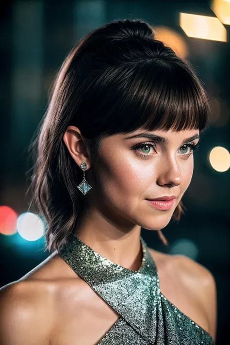 PoppyD_SoloTI_v1,
(modern photo, Sequined evening gown, sparkling statement jewelry:1.1), closeup portrait, 85mm, (analog, cinematic, film grain, hazy atmosphere:1.3), ((Glittering cityscape backdrop, vibrant nightlife, radiant lights and excitement:1.2)), detailed eyes, (seductive), (cinematic shot:1.3),
<lora:add_detail:0.6>,<lora:LowRa:0> PA7_Photo