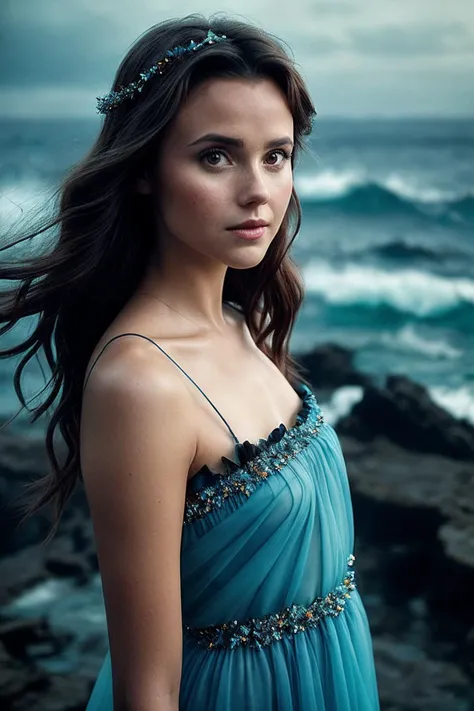 PoppyD_SoloTI_v1,
(In a billowing gown of sapphire-blue chiffon, adorned with iridescent seashells and seaweed, for a mesmerizing and alluring look), (Amidst the crashing waves on a desolate shore, where the haunting melody of the sea entices sailors to their doom, a sense of enchantment and danger permeates the salty air:1.3), (seductive:1.3),(analog, cinematic, film grain, hazy atmosphere, cinematic shot:1.3),
<lora:add_detail:0.6>,<lora:LowRa:0>, PA7_Portrait-MCU,