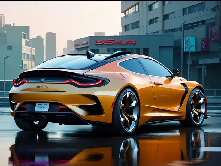 (masterpiece)+, (best quality)+, highres, high quality digital art of a medium shot photo of a futuristic concept car parked in an elaborate cyberpunk city, ray tracing, detailed reflections, high contrast, soft lighting, backlighting, bloom, light sparkles, chromatic aberration, smooth, sharp focus, (detailed)+, 4k, 8k uhd, (perfect anatomy)+, sharp, (intricate detail)+, (detailed background)+