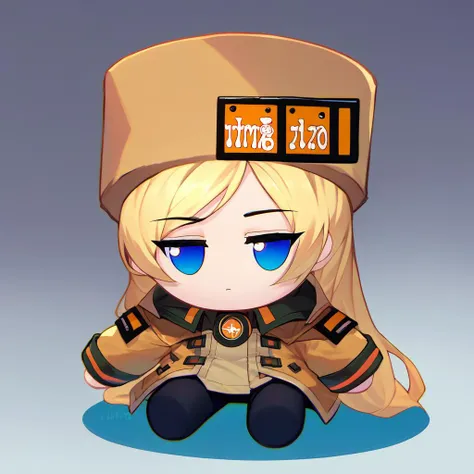 score_9, score_8_up, score_7_up, fumo \(doll\), chibi, solo, 1girl, strivemillia, expressionless, sitting, fur hat, brown coat, jacket, long sleeves, fingerless gloves, black pantyhose <lora:style_toyfumo_ponyXL-000006:1> <lora:ggstrive_milliarage_ponyXL:1>