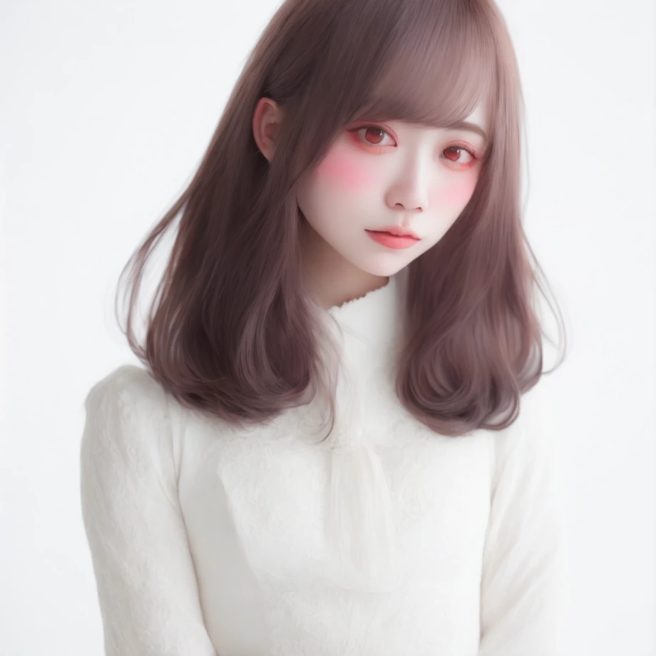 (masterpiece, best quality,:1.2)
1girl, (solo:1.3) small breasts, (cowboy shot,:1.3)
(waifu, realistic, real life, exceptional, best aesthetic, new, newest, best quality, masterpiece:1.2)
(soft_lighting, soft_skin_tone:1.3) (detailed eye:1.2)
(white background, simple background,:1.2),
(white OOTD:1.4),