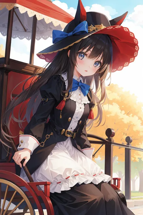 1girl, Doubtful Rubbery [Lark:Horse-drawn carriage:4]