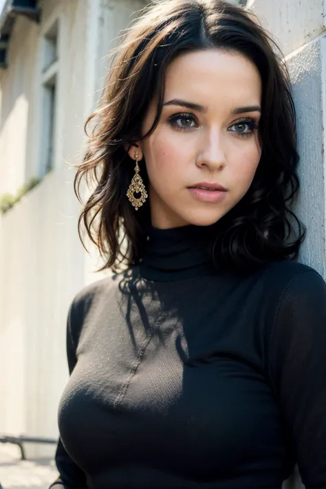 <lora:Lacey_Chabert:0.85> , A stunning intricate full color portrait of (sks woman:1),wearing a black turtleneck, epic character composition, by ilya kuvshinov, alessio albi, nina masic, sharp focus, natural lighting, subsurface scattering, f2, 35mm, film grain,