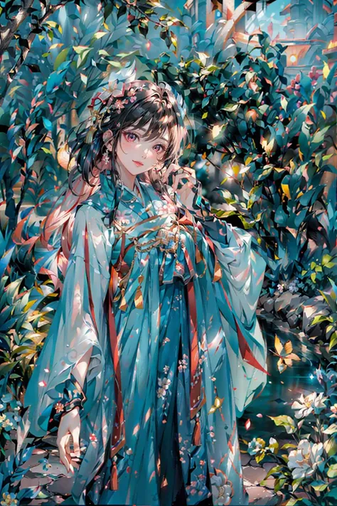 <(best quality, extremery best quality, masterpiece:1.4), (realistic, intricate details:1.4), (photorealistic:1.4), (extremely intricate:1.4), highres, ultra highres, ultra-detailed, absurdres, incredibly absurdres, extremely detailed, high quality, high resolution, hyperrealistic, ultra-realistic, hyper-detailed, top quality, best, fine detail, massive detail, Highly detailed, extreme detailed, highest detailed, high-res, absolutely resolution, reflection, (refraction:1.4), (hyperrealism:1.4)>, BREAK, 1girl, solo, looking at viewer, (young cute beautiful 18-year-old girl:1.4), 3d face, (hand of Guido Daniele:1.4), beautiful girl, Beautiful face, pretty, girlface, kpop idol, supermodel, stunning innocent symmetry face, perfect body, medium breast, slim waist, slim legs, (high detailed skin:1.5), glowing eyes, goddess, natural skin texture, shiny skin, White skin, Beautiful detailed face, detailed face, real skin texture, cute delicate face, finely detailed face, golden ratio, golden ratio face, expressive eyes, perfect face, perfect skin, flawless face, clear face, shiny hair, pale skin, Proper body proportion, perfect anatomy, realistic skin texture, luscious lips, glossy lips, natural makeup, beautiful bright pupils, slender figure, intricate eyes, detailed pupils, detailed face and eyes, longeyelashes, blush, good hand, perfect hands, pretty face, beautiful female bodies, finely detailed skin, oily shiny skin, clean facial features, an extremely delicate and beautiful, cute & girly, beautiful detailed eyes, stars in the eyes, detailed simmetric eyes, perfect smooth skin texture, BREAK, (((((standing, (hanfu, tang style, tang style outfits, pink upper shan, pink chest pleated skirt, red with pink waistband, red pibo:1.4), (smile, Pink hair, Pink eye, long hair, Pink eyelashes, Pink lips, Pink lip colour, Eyes glowing Pink, flat bangs, pink fluffy bunny:1.5), (night, Night time, moon light, sky, landscape, aurora borealis, stars, outdoors, Chinese, Pink fireworks, Sakura tree background:1.4), (lake background, mountains, full moon background, night lake shore, river, forest, chinese style countryard, lanterns, pond, cobblestone pathway, building pavilion, chinese buildings, moutains, misty lake, ancient chinese background, puddle, after the rain, petals falling, wet grass and trees, flower sea, in a meadow, waterfall, breeze, flying splashes, flying petals, leaves, bloom, bloom effect, surrounded by heavy floating petal flow, petal, Pink butterfly, flower, detailed beautiful grassland with petal, flowers, plants, Pink rose, many Pink roses, leaves falling from the tree, dust is drifting, ethereal, scenery, nature, mysterious background:1.4), (iridescent colors, Iridescence, blush, mysterious, fantasy background, fantasy, open mouth:1.2), (fog, wind:1.2), (Luminescent Particles:1.3), (fullbody:1.2), (eye focus, face focus, character focus, close-up face:1.2), (dutch angle, cowboy shot:1.3), colorful refraction)))), BREAK, <watercolor, available light, detailed light, volumetric fog, beautiful lighting, Rembrandt lighting, Cinematic, pixel art, game art, key visual, surreal, PBR Texturing, Anisotropic Filtering, Maximum Clarity And Sharpness, Albedo And Specular Maps, Multi-Layered Textures, Surface Shading, Sub-Pixel Convolution, Sub-Pixel Convolution, Accurate Simulation Of Light-Material Interaction, blurry foreground, broad light, volumetric light effect, matte painting, perfectly defined features, volumetric lighting, Tone Mapping, Lumen Reflections, Global illumination, Ray Tracing, Screen Space Global Illumination, Accent Lighting, 32k, Natural Lighting, volumetric, cinematic masterpiece, Rule of thirds, high dynamic range, Multi-exposure HDR capture, cinematic render, game cg cinematic, atmospheric perspective, scene, epic dynamic frame, motion blur, ((cinematic look, Film look)), rim light, 4k textures, adobe lightroom, photolab, insane details, hyperdetailed, exposure blend, professional color grading, professional color correction, aerial perspective, particles and dust in beams of light, cinematic scene, dynamic lighting, sharp details, lomography, soft focus, light leaks, bold hues, atmospheric depth, (explosive light and shadow:1.2), aesthetics, intricate designs, ultra realistic digital art, (zentangle, mandala, tangle, entangle), (fractal art), elegant, vivid colours, floating particles, particles, dramatic, epic, (ink drawing, oil painting detailed), (dramatic lighting:1.2), RAW, huge filesize, extremery detailed CG, Photo, 8k uhd, cinematic atmosphere, trending on artstation, award-winning glamour photograph, highly detailed photo, official art, beautiful and aesthetic, unity 8k wallpaper, beautiful, highly detailed CG illustration, best illustration, intricate, Amazing, emotional, analog, painting, digital painting, concept art, Oil Painting, illustration, Classical art, Renaissance, Romanticism, Neoclassicism, Color Palette, depth and contrast, Vibrant colors, saturated, rich saturation, color harmony, vivid palette, concept-art, design style, detail character, concept render, colorful, analog photography, dreamy atmosphere, specular highlights, atmospheric lighting, (dynamic angle, dynamic pose :1.3), (shiny, clothes reflecting light, lens flare, bloom effect, light particle, lens glare:1.3), realistic lighting, cinematic light, (cinematic lighting), light in the face, soft lighting, saturated colors, detailed background, sharp focus, 8k high definition, perspective, Master Composition, roughness, post-processing, soft shadows, realistic shadows, ambient occlusion, ray-tracing, subsurface scattering, photon mapping, physically-based rendering, octane rendering, unreal engine 5, ue5 rendering, Adobe After FX, dslr, RTX, Best character details, radiosity, sharp, antialiased, RAW photo, HDR, 8k, 4k, (((Photographed by Roger Deakins, using a RED Monstro 8K VV camera and a series of high-end lenses))), ((Hasselblad photography)), (film grain:1.4), Kodak portra 400, ((Fujifilm X-T5)), professional photograph, depth of field, caustics, Broad lighting, diffuse lighting, rim lighting, two tone lighting, textile details, visible pores, high resolution scan, professionally color graded, photographic reality, automatic white balance, best lighting, detailed shadow, high contrast, strong light and shadow>, (PureErosFace_V1:0.5), (ulzzang-6500:1), <lora:epiNoiseoffset_v3:0.05>, <lora:add_detail:0.1>, <lora:hanfuTang_v35:0.8>, <lora:zhongfenghuaxiyou-000018:0.05>, zhongfenghua