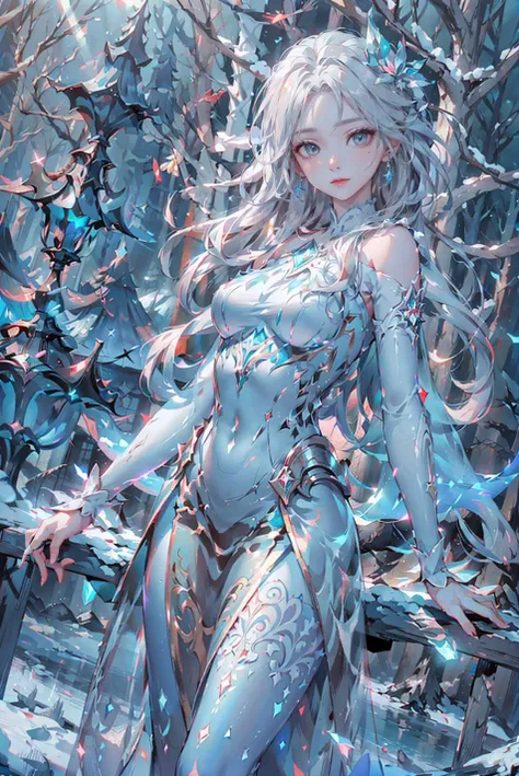 <(best quality, extremery best quality, masterpiece:1.4), (realistic, intricate details:1.4), (photorealistic:1.4), (extremely intricate:1.4), highres, ultra highres, ultra-detailed, absurdres, incredibly absurdres, extremely detailed, high quality, high resolution, hyperrealistic, ultra-realistic, hyper-detailed, top quality, best, fine detail, massive detail, Highly detailed, extreme detailed, highest detailed, high-res, absolutely resolution, reflection, (refraction:1.4), (hyperrealism:1.4)>, BREAK, 1girl, solo, looking at viewer, (young cute beautiful 18-year-old girl:1.4), 3d face, (hand of Guido Daniele:1.4), beautiful girl, Beautiful face, pretty, girlface, kpop idol, supermodel, stunning innocent symmetry face, perfect body, medium breast, slim waist, slim legs, (high detailed skin:1.5), glowing eyes, goddess, natural skin texture, shiny skin, White skin, Beautiful detailed face, detailed face, real skin texture, cute delicate face, finely detailed face, golden ratio, golden ratio face, expressive eyes, perfect face, perfect skin, flawless face, clear face, shiny hair, pale skin, Proper body proportion, perfect anatomy, realistic skin texture, luscious lips, glossy lips, natural makeup, beautiful bright pupils, slender figure, intricate eyes, detailed pupils, detailed face and eyes, longeyelashes, blush, good hand, perfect hands, pretty face, beautiful female bodies, finely detailed skin, oily shiny skin, clean facial features, an extremely delicate and beautiful, cute & girly, beautiful detailed eyes, stars in the eyes, BREAK, (((((Night time, heavy snow, (snow_queen_elsa, blonde hair:1.4), (winter, snow-covered landscape, snowstorm, ice powers, snowy background, mountain background, cold, winter forest, snowflake, Snow, snowing, falling snow, forest, sky, river in background, cold ice, blizzard storm, frozen lake, big tall pine tree, mountain, snow peak, everfrost, landscape, glaciers, water reflection, ice reflection, frozen forest, spikes of ice, ice glaciers, ice cliffs, aurora borealis, stars, outdoors, morning mist, ethereal, sunrise, scenery, nature, lost forest, mysterious background:1.4), (iridescent colors, Iridescence, blush, mysterious, fantasy background, fantasy, smile, open mouth:1.2), (light is shining, fog, wind:1.2), (Luminescent Particles:1.3), (fullbody:1.2), (eye focus, face focus, character focus, close-up face:1.2), (dutch angle, cowboy shot:1.3), colorful refraction)))), BREAK, <watercolor, available light, detailed light, volumetric fog, beautiful lighting, Rembrandt lighting, Cinematic, pixel art, game art, key visual, surreal, PBR Texturing, Anisotropic Filtering, Maximum Clarity And Sharpness, Albedo And Specular Maps, Multi-Layered Textures, Surface Shading, Sub-Pixel Convolution, Sub-Pixel Convolution, Accurate Simulation Of Light-Material Interaction, blurry foreground, broad light, volumetric light effect, matte painting, perfectly defined features, volumetric lighting, Tone Mapping, Lumen Reflections, Global illumination, Ray Tracing, Screen Space Global Illumination, Accent Lighting, 32k, Natural Lighting, volumetric, cinematic masterpiece, Rule of thirds, high dynamic range, Multi-exposure HDR capture, cinematic render, game cg cinematic, atmospheric perspective, scene, epic dynamic frame, motion blur, ((cinematic look, Film look)), rim light, 4k textures, adobe lightroom, photolab, insane details, hyperdetailed, exposure blend, professional color grading, professional color correction, aerial perspective, particles and dust in beams of light, cinematic scene, dynamic lighting, sharp details, lomography, soft focus, light leaks, bold hues, atmospheric depth, (explosive light and shadow:1.2), aesthetics, intricate designs, ultra realistic digital art, (zentangle, mandala, tangle, entangle), (fractal art), elegant, vivid colours, floating particles, particles, dramatic, epic, (ink drawing, oil painting detailed), (dramatic lighting:1.2), RAW, huge filesize, extremery detailed CG, Photo, 8k uhd, cinematic atmosphere, trending on artstation, award-winning glamour photograph, highly detailed photo, official art, beautiful and aesthetic, unity 8k wallpaper, beautiful, highly detailed CG illustration, best illustration, intricate, Amazing, emotional, analog, painting, digital painting, concept art, Oil Painting, illustration, Classical art, Renaissance, Romanticism, Neoclassicism, Color Palette, depth and contrast, Vibrant colors, saturated, rich saturation, color harmony, vivid palette, concept-art, design style, detail character, concept render, colorful, analog photography, dreamy atmosphere, specular highlights, atmospheric lighting, (dynamic angle, dynamic pose :1.3), (shiny, clothes reflecting light, lens flare, bloom effect, light particle, lens glare:1.3), realistic lighting, cinematic light, (cinematic lighting), light in the face, soft lighting, saturated colors, detailed background, sharp focus, 8k high definition, perspective, Master Composition, roughness, post-processing, soft shadows, realistic shadows, ambient occlusion, ray-tracing, subsurface scattering, photon mapping, physically-based rendering, octane rendering, unreal engine 5, ue5 rendering, Adobe After FX, dslr, RTX, Best character details, radiosity, sharp, antialiased, RAW photo, HDR, 8k, 4k, (((Photographed by Roger Deakins, using a RED Monstro 8K VV camera and a series of high-end lenses))), ((Hasselblad photography)), (film grain:1.4), Kodak portra 400, ((Fujifilm X-T5)), professional photograph, depth of field, caustics, Broad lighting, diffuse lighting, rim lighting, two tone lighting, textile details, visible pores, high resolution scan, professionally color graded, photographic reality, automatic white balance, best lighting, detailed shadow, high contrast, strong light and shadow>, (PureErosFace_V1:0.4), (ulzzang-6500:0.6), <lora:epiNoiseoffset_v3:0.1>, <lora:FilmVelvia2:0.05>, <lora:add_detail:0.15>, <lora:snow_queen_elsa:0.7>