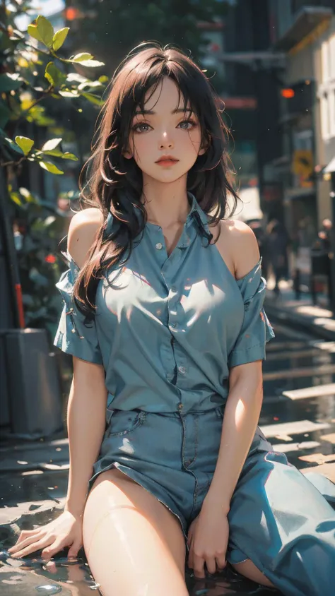 Best quality,masterpiece,ultra high res,(photorealistic:1.4),raw photo,1girl,offshoulder,in the dark,deep shadow,low key,cold light,<lyco:FilmProvia2:0.5>,Legs,Feet,Stand,nsfw,