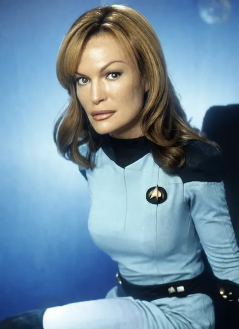 close up photo of (JoleneBlalock15:1.0)  (strtrk uniform:1.2) (masterpiece) (best quality) (detailed) (8k) (wallpaper) (cinematic lighting) (sharp focus) (intricate)  <lora:joleneBlalock_joleneBlalockV11:0.9> <lora:startrek_uniform_lora_5000:1.25>
epic star trek scenery background, space ship interior,
(sitting in the captain chair on the spaceship),
epic character composition in star trek world,
sharp focus, natural lighting, subsurface scattering, f2, 35mm