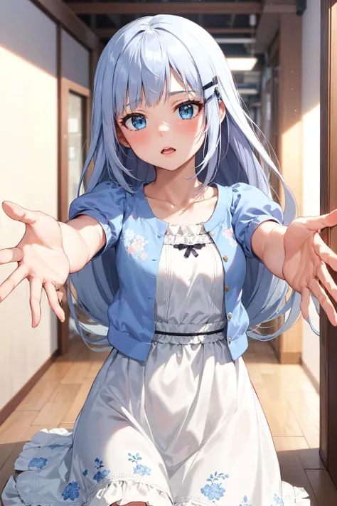 NSFW,Hololive,Usada Pekora,Long Hair,Braid,(Perfect hands),(Perfect Anatomy),(masterpiece),(highest quality),Embarrassed,blush,dress,Micro Mini Skirt,garter belt,train,One man,Doing sex,(Frightened face:1.5)