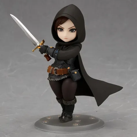 Female thief <lora:nendoroid:1.25>, masterpiece, best quality, high quality, absurdres