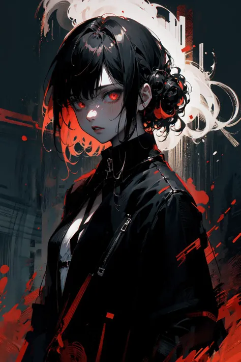 (extremely detailed CG unity 16k wallpaper:1.3),
(nonrepresentational art,vivid color, wide angle, visual kei,very rough strip:1.3),
style of decadent illustrations,meiji art,
pixelated chaos,lith printing,
ultra high res,
horror thehe,scary,
dark hair,glowing eyes,devil,
<lora:poodlepunk:0.5> rain