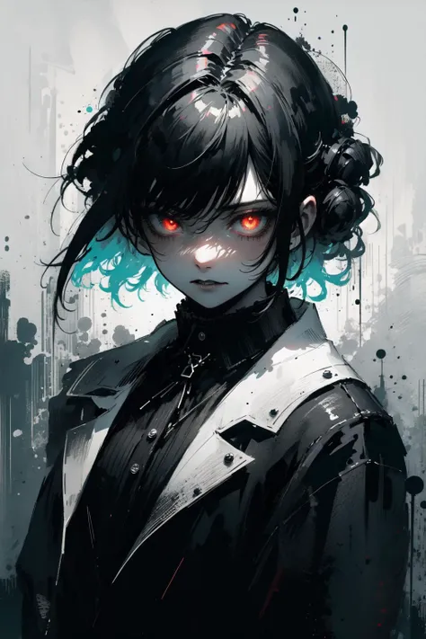(extremely detailed CG unity 16k wallpaper:1.3),
(nonrepresentational art,vivid color, wide angle, visual kei,very rough strip:1.3),
style of decadent illustrations,meiji art,
pixelated chaos,lith printing,
ultra high res,
horror thehe,scary,
(dark hair,glowing eyes,devil,goth:1.3),
<lora:poodlepunk:0.5> rain <lora:ink-0.1-3-b28-bf16-D128-A1-1-ep64-768-DAdaptation-cosine:0.8> white background, scenery, ink, mountains, water, trees