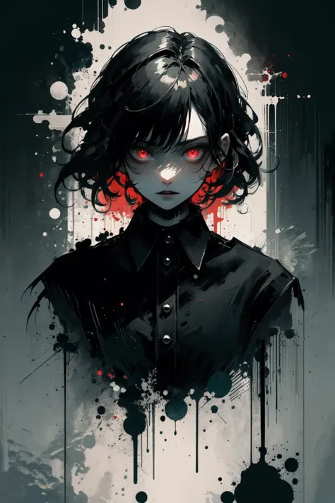 (extremely detailed CG unity 16k wallpaper:1.3),
(nonrepresentational art,vivid color, wide angle, visual kei,very rough strip:1.3),
style of decadent illustrations,meiji art,
pixelated chaos,lith printing,
ultra high res,
horror thehe,scary,
(dark hair,glowing eyes,devil,goth,Heavy metal music theme:1.3),
<lora:poodlepunk:0.5> rain <lora:ink-0.1-3-b28-bf16-D128-A1-1-ep64-768-DAdaptation-cosine:0.8> white background, scenery, ink, mountains, water, trees