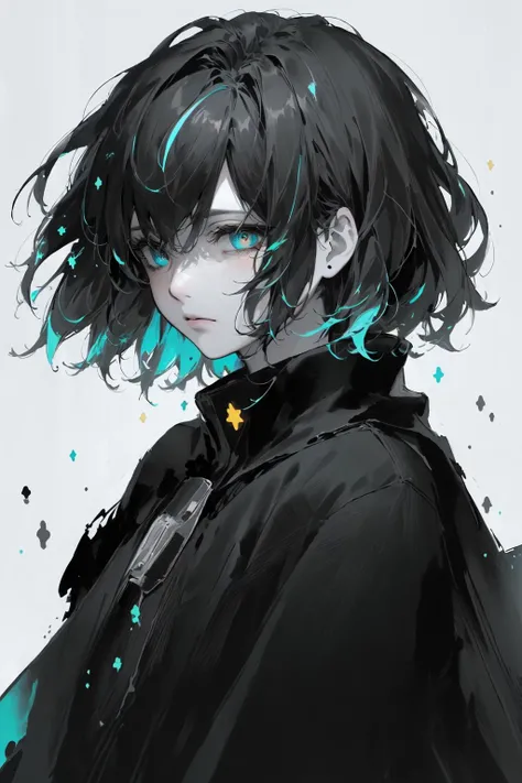 <lora:poodlepunk:0.5>,, ((masterpiece)), (((best quality))), ((ultra-detailed)), ((illustration)),[realism light effect],shadow,(Fantasy style),(white background:1.6), simple background, (earth theme),(a cloak)[(hair focus,((1girl)),[(big slime hair): (cloud hair):0.3], (hair on background),(high saturation),(hair surrounded by galaxy splashes),)):((her hair is becoming galaxy clouds,:1.27628), (hair and clothes is galaxy clouds and cluster of stars:1.1025),(a cloak is becoming galaxy clouds)(colorful_galaxy_print_clusters_of_stars_print:1.35),((detailed starry sky with colorful galaxy and galaxy clouds):1.2)):0.35], (((masterpiece))),(((best quality))),((ultra-detailed)),(illustration),(dynamic angle),((floating)),(paint),((disheveled hair)),((beautiful detailed face)),collar,bare shoulders, ((colorful hair)),((streaked hair)),beautiful detailed eyes,(Gradient color eyes),(((colorful eyes))),(((colorful background))),(((high saturation))),(((surrounded by colorful splashes))),(((surrounded by colorful dot))),colorful bubble,((shining)),
