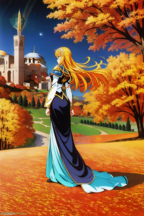 1girl, (realism art by Henri de Toulouse-Lautrec:1.0) , impressionism art, beautiful Vector Art, concept art, award winning, landscape of a Warlike Supernatural ([The Holy Lance|Hagia Sophia]:1.3) from inside of The Alhambra, autumn field and space, Fall, detailed, masterpiece, Wonder, Retrofuturism, broad lighting, Depth of field 270mm, Vibrant Color, bold lettering, epic fantasy, UHD, octane engine