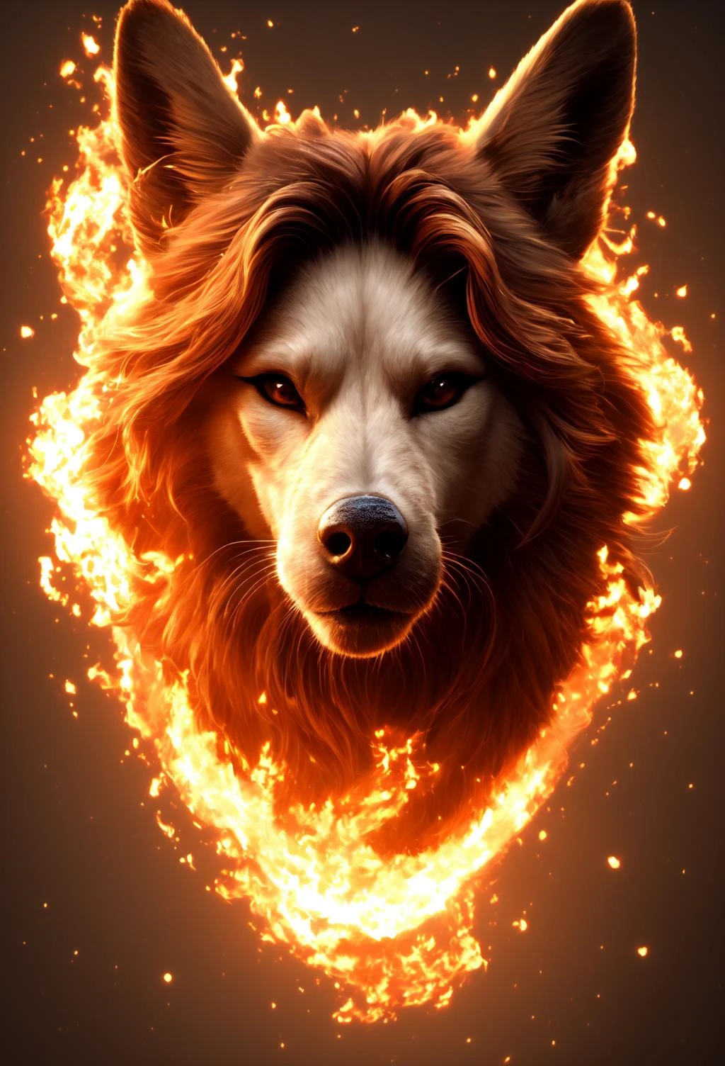 Masterpiece, (high resolution:1.2), (beautiful composition), (extremely detailed face:1.1), (cute, 1girl), fire, round <lora:Fire Lora v1-000003:1.0>