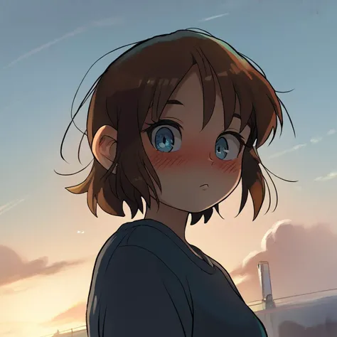 score_9,score_8_up,score_7_up,source_anime,
LowKeyLights_v2, 1girl,solo,looking at viewer,blush,short hair,blue eyes,brown hair,upper body,outdoors,sky,cloud,
 <lora:low-key_lights_v2_pony:0.8>