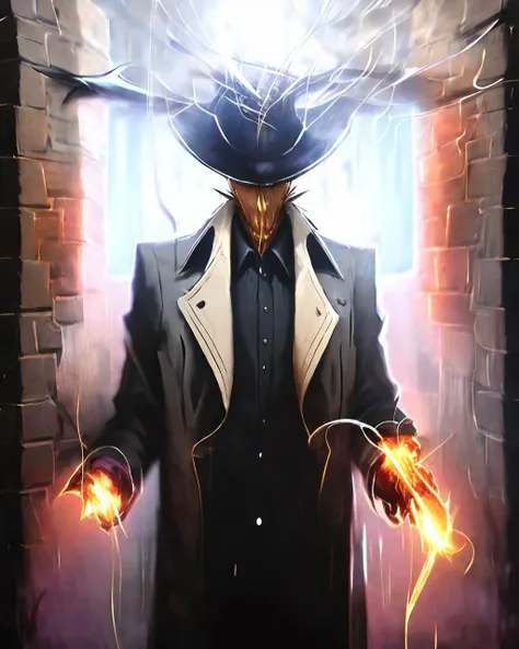 Noir detective, male, leaning on a brick wall in the rain, grizzled, fedora, trenchcoat, raining, smoking a cigar, holding an iphone, close-up, perfect face, detailed smoke, <lora:SilenceHorror_silenceHorrorV10:1.2>