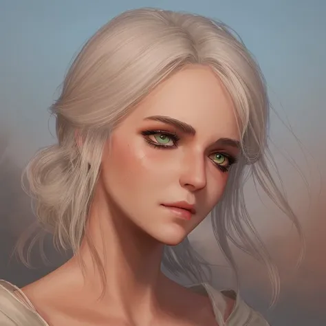 <lora:Ciri_Wrise:0.7>
a woman, beautiful face, illustration, soothing tones, calm colors,