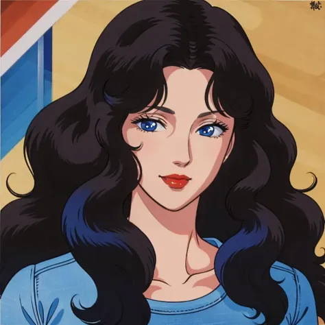 masterpiece,high quality,solo,
<lora:RuiKisugi001:0.7>,looking at viewer,smile,
RuiKisugi,1woman,
long hair,wavy hair,black hair,eyelashes,blue eyes,lipstick,
shirt,
jeans,