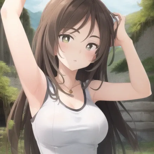 A ((close-up portrait)) of a (cute (young)) NewLaraCroftV2, (wearing a ((beautiful yoga outfit))), green shirt, sleeveless shirt, medium breasts, (confident expression:1.2), (smug:0.8), detailed background, overgrown ruins backdrop, outdoors, cinematic lighting, action pose, dynamic pose, epic, (extremely detailed CG unity 8k wallpaper), upper body photo of the most beautiful artwork in the world, professional majestic oil painting
(by Range Murata:1.0), (by Taka Tony:1.0), by Jeremy Lipking,
<lora:ixy442_v10:1>