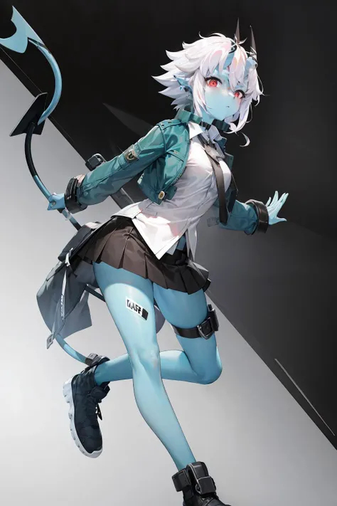 masterpiece, best quality,1girl, full body, simple background,  <lora:soukaku:1>