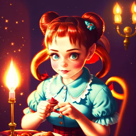 Style-CryBaby adorable girl with make believe friends, teaparty (masterpiece) (best quality) (detailed) (8k) (HDR) (wallpaper) (cinematic lighting) (sharp focus) (intricate) <hypernet:LuisapMiamiStyle_v1:0.5>