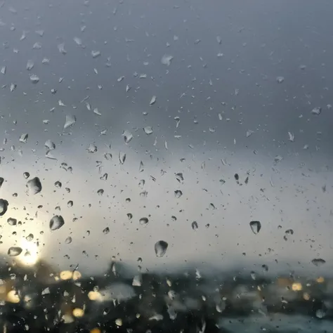 raindrops on the glass