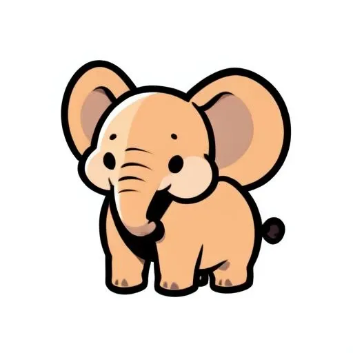 <lora:cute_lineart_animal02:1>elephant