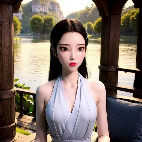 best quality, ultra high res, (photorealistic:1.4), 1girl,(upper body),(aegyo sal:1),((puffy eyes)),