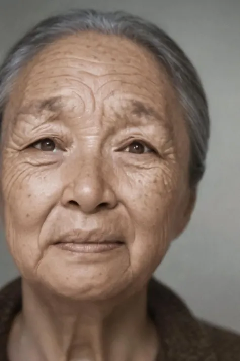 Humanistic Photography,film photography,long shot,((negative space)),1women,soft light,rim light,beautiful shadow,low key,(photorealistic, raw photo:1.2),(natural skin texture, realistic eye and face details),hyperrealism,ultra high res,4K,Best quality,masterpiece,in the dark,old people, 70 years old, <lora:baiqing:0.8>