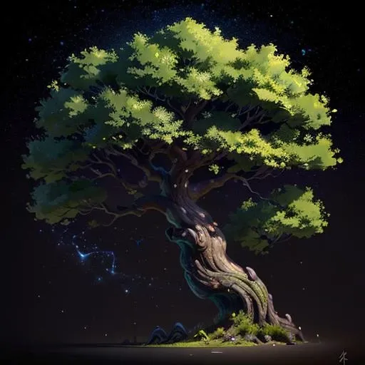(black background:1.3) (simple background:1.3), far shot ((best quality)), tree, 8k, tree Khaki green colored leaves, intricate foliage <lora:tree:0.6>
(masterpiece:1.2), (concept art:1.2), high detail, sharp details
(Enigmatic constellations:1.3) (Radiant vibrations:1.3) (Harmonious chaos:1.3)