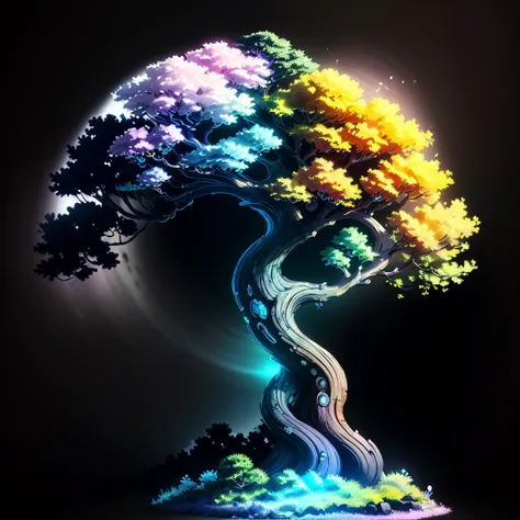(black background:1.3) (simple background:1.3), far shot ((best quality)), tree, 8k, tree Light lavender colored leaves, intricate foliage <lora:tree:0.6>
(masterpiece:1.2), (concept art:1.2), high detail, sharp details
(Enigmatic patterns:1.3) (fractal:1.1) (Nebulous fragments:0.9)
yinyangtech  scifi <lora:YinYangTech-20:0.7>