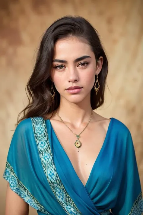 beautiful woman (SWAERO-4500:.99), (3/4 portrait:1.1), professional, ((slim, fit, lanky, coltish:1.5)), ((Borneo ikat sarong dress)), (looking to side:1.1), Hasselblad H6D, 80mm portrait, natural lighting, oiled skin, perfect eye blush, slightly open mouth, long eye lashes, ((pagoda backdrop:1.3)), detailed skin texture, (blush:0.5), (goosebumps:0.5), subsurface scattering, RAW candid cinema, color graded portra 400 film, remarkable color, ultra realistic, textured skin, remarkable detailed pupils, realistic dull skin noise, visible skin detail, skin fuzz, dry skin, shot with cinematic camera