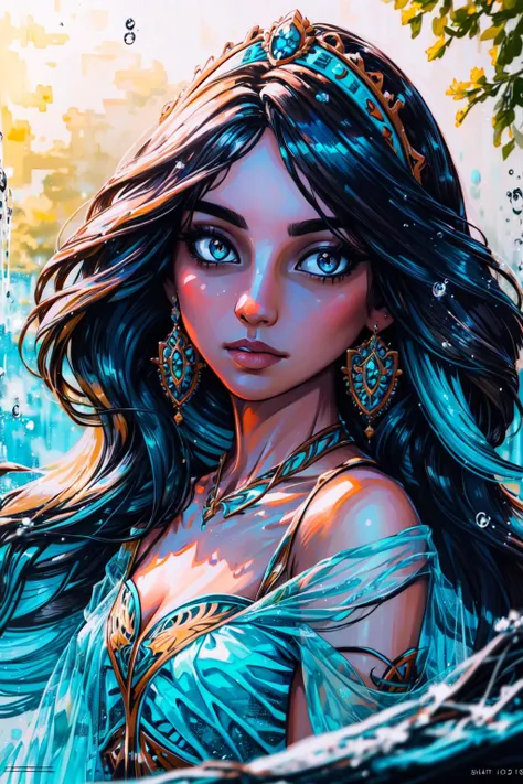 (masterpiece, best quality),  intricate details, 8k, artstation, wallpaper, official art, splash art, sharp focus,
(1girl:1.2),   <lora:jasmineV3:0.8> jasmine,  
 <lora:marker:0.6>