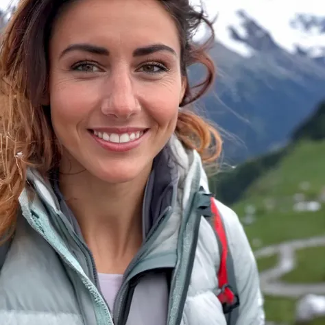 delphinewespiser<lora:delphinewespiser_xl_lora:1> A beautiful woman, alps, top of mountain, snow, hi detail, sharp focus, perfect lighting, awesome, dslr, 4k high quality. extra detail, extra sharp, magical, perfect moment, natural skin, pores