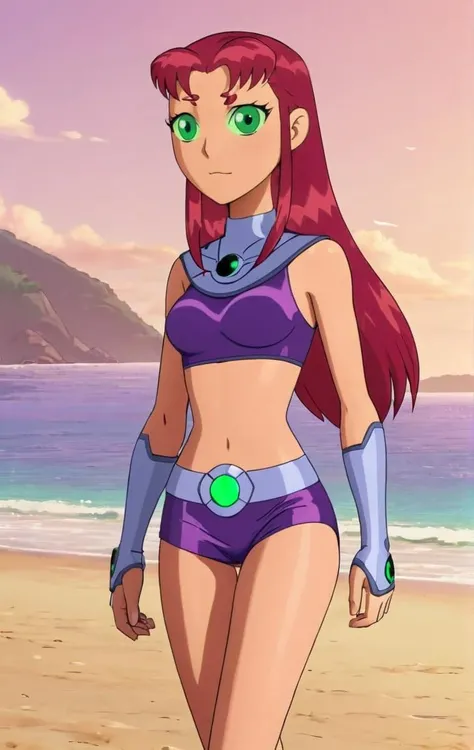 Starfire, teen titans, sexy bikini