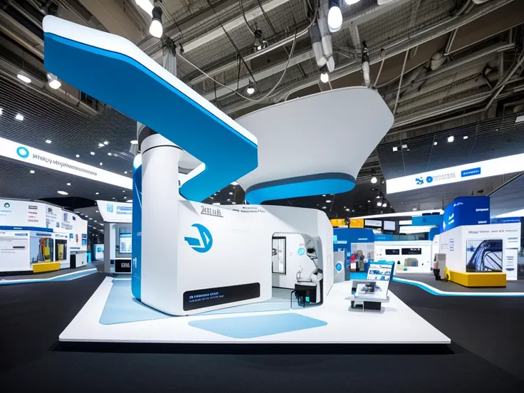 science, technology, line, informatization, intelligentize, future, exhibition stand,Technology line,blue,black