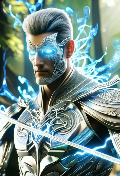 hyper detailed masterpiece, dynamic,awesome quality,DonM3lv3nM4g1cXL magic, ,male krillitanes, nano-enhancement specialist,, animal bone bow <lora:DonM3lv3nM4g1cXL-v1.1-000006:1>