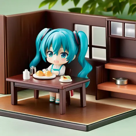 nendoroid,girl,hatsune miku,chibi,table model,food model,house model,,ultra-detailed,masterpiece,best quality, <lora:XDetail_light:0.7> <lora:nendoroid_xl_v2:0.8>