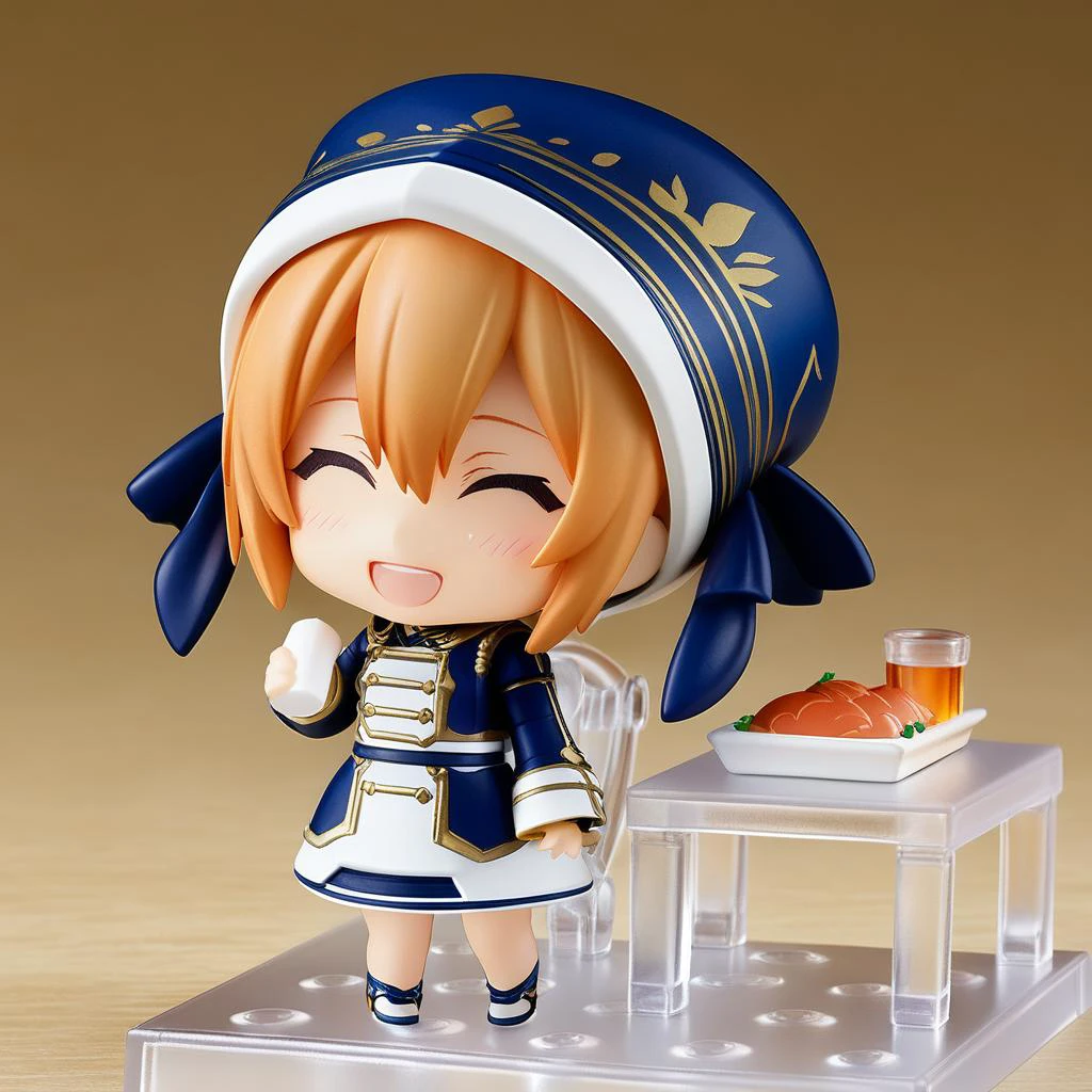 nendoroid,girl,girl focus,silica,happy,chibi,table model,food model,ultra-detailed,masterpiece,best quality, <lora:XDetail_light:0.7>  <lora:nendoroid_xl_v2:0.8>   <lora:dssilica_a3b:0.8>