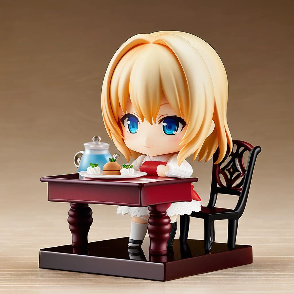 nendoroid,girl,girl focus,alice_margatroid,chibi,table model,food model,ultra-detailed,masterpiece,best quality, <lora:XDetail_light:0.7> <lora:nendoroid_xl_v2:0.8> <lora:alice_margatroid_image3379_2023-12-11:0.7>