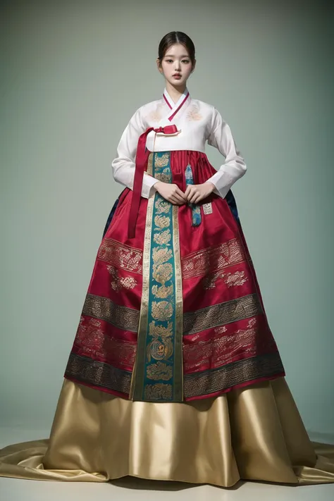 crowd,(masterpiece, best quality, high intricate details, realistic skin details, photo realistic),a girl,beautiful,cute,in a white background,stage,(wide hip),(perfect anatomy),(small head),(full body_shot:1.3),looking_at_viewer,Korean script,model pose,(tall:1.3),(skinny:1.3),thin,tight,(long thighs:1.3),small breasts,nipples,(thigh gap:1.3),pussy,spread_vaginal,foot,(thong_bikini:1.3),(hanbok:1.3),
<lora:wonyoung-v2-01:0.9>,wonyoung,(small breast:1.3),(black straight hair),(black_hair:1.3),<lora:add_detail:1>,<lora:femaleNobleClassHanbok_v10:1>,